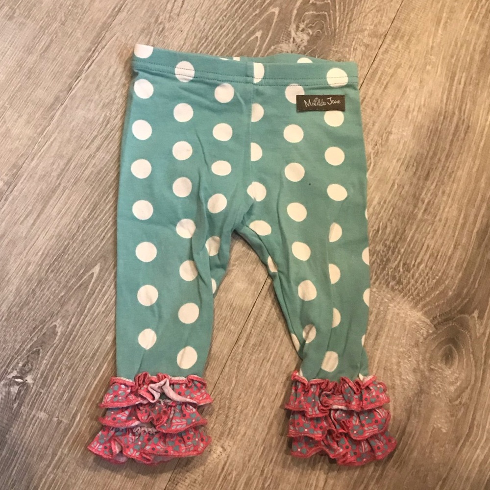 Matilda Jane polka dot Christmas Cavalier Leggings